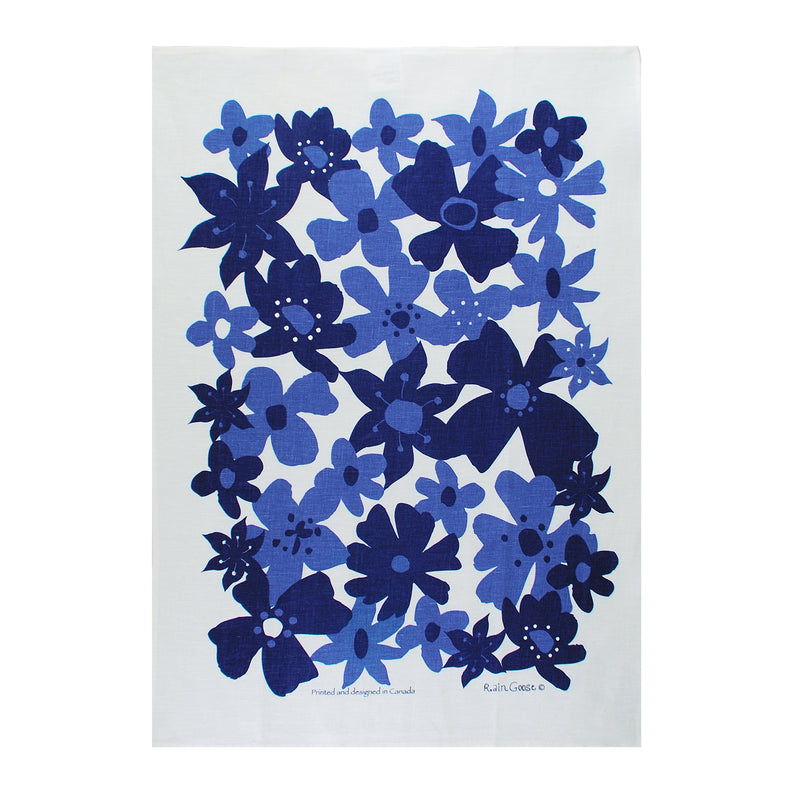 TEA TOWEL - BLUE FLOWER