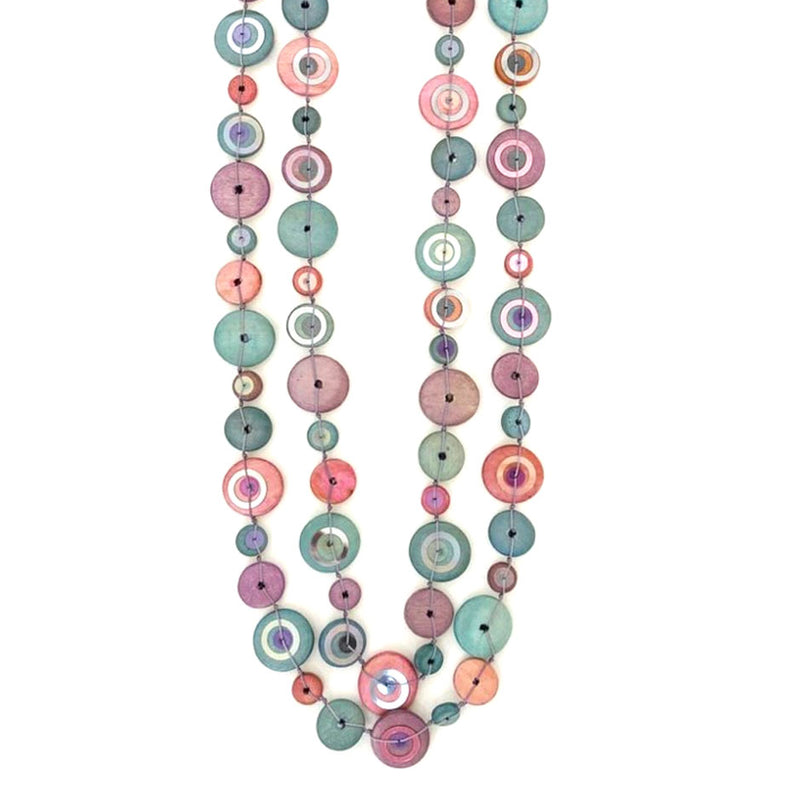 NECKLACE -  CARACOAL PINK