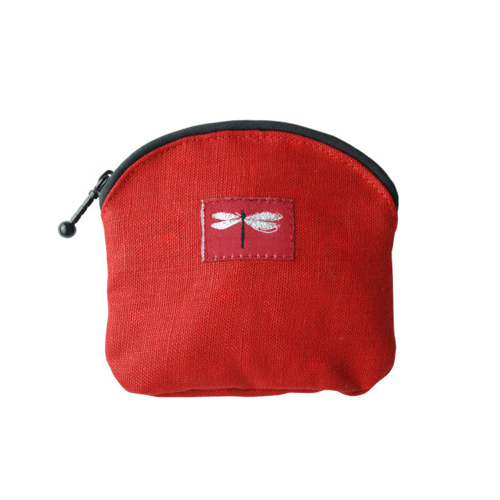 COIN PURSE - DRAGONFLY RED