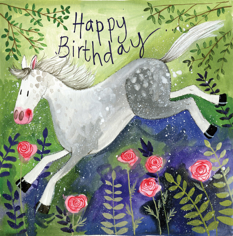 CARD - BIRTHDAY - ROSIE HORSE
