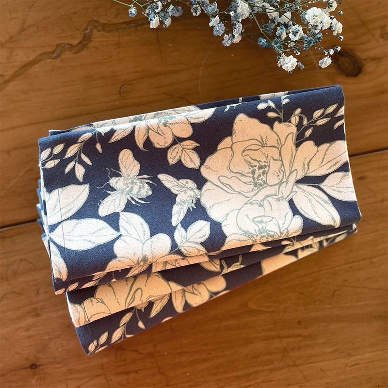 NAPKINS - JUNE BUG - INDIGO - SET OF 4