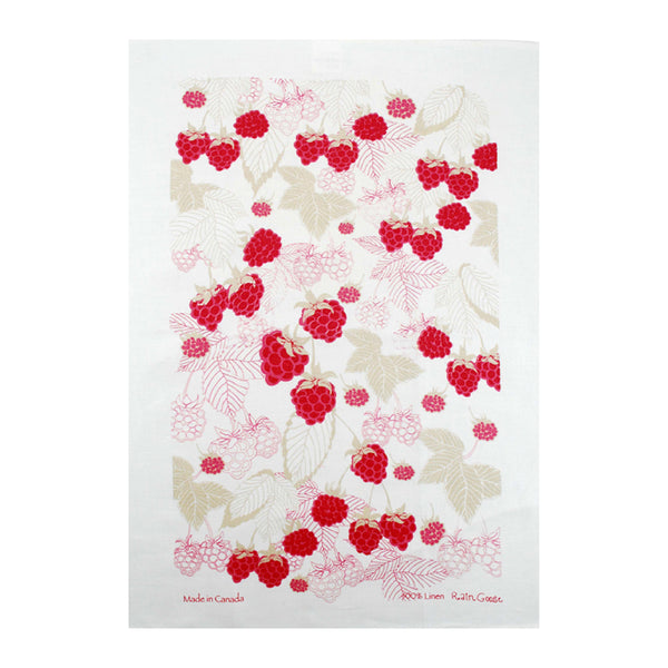 TEA TOWEL - RASPBERRY – redhorsesgallery