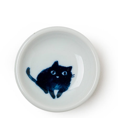 CERAMICS - MIDNIGHT BLUE CAT 3.5" SAUCE DISH