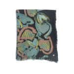 SCARF - WOOL, TURQUOISE