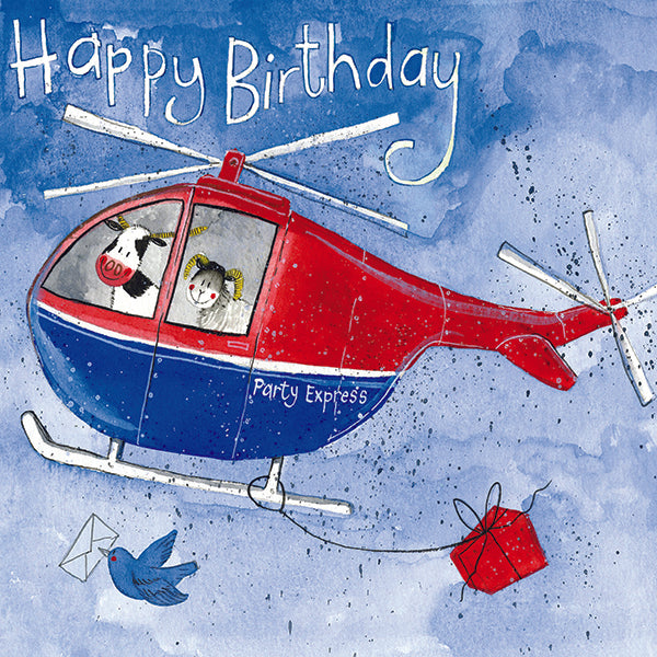 CARD - BIRTHDAY - HELICOPTER HEROES