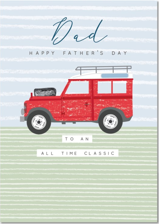 CARD - FATHER'S DAY - LANDROVER