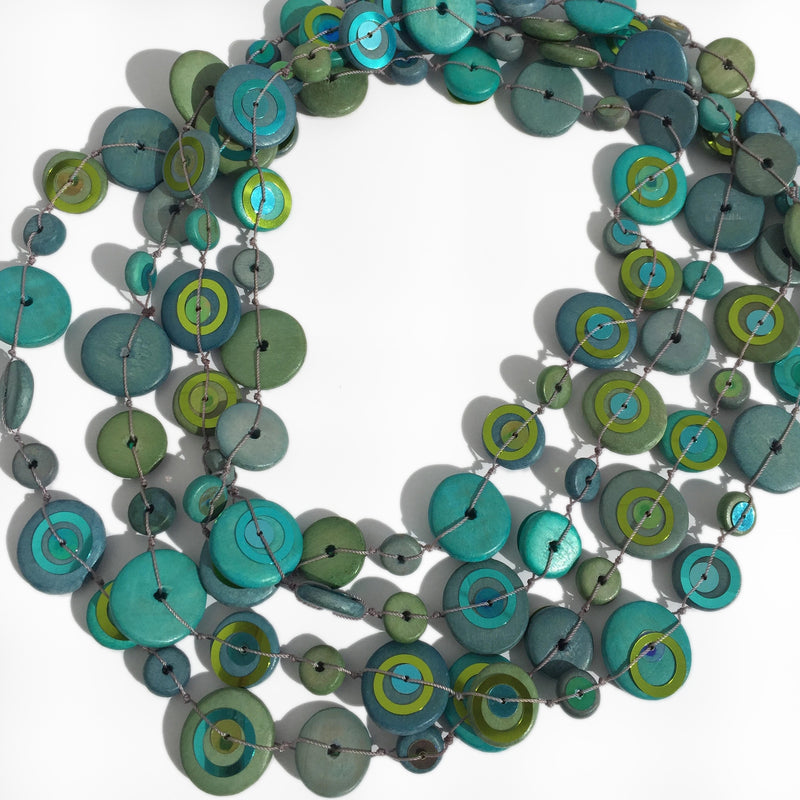 NECKLACE - GREEN, TURQUOISE
